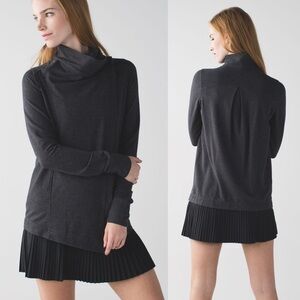 Lululemon Coast Wrap Heathered Mod Black